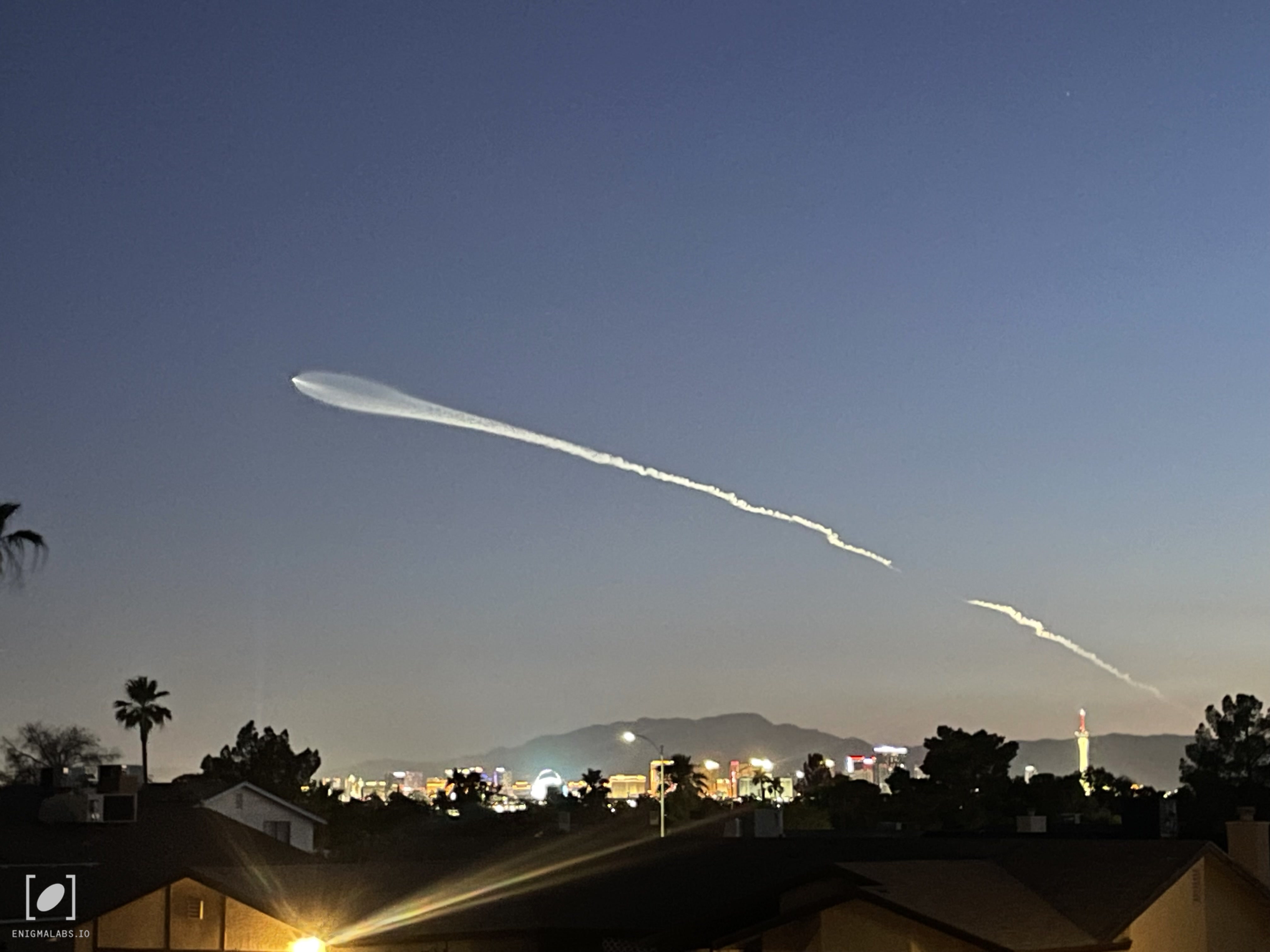 Starlink satellite moving steadily