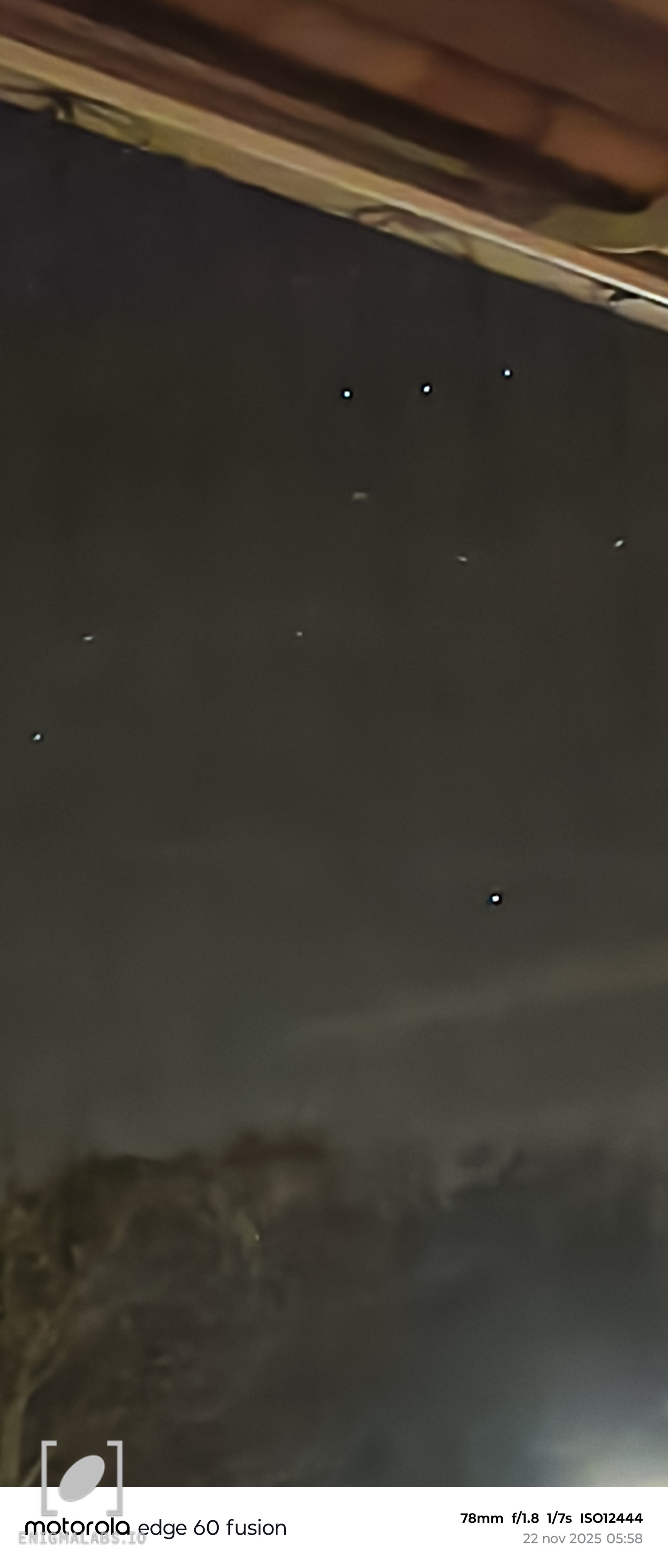 Bright light hovering 